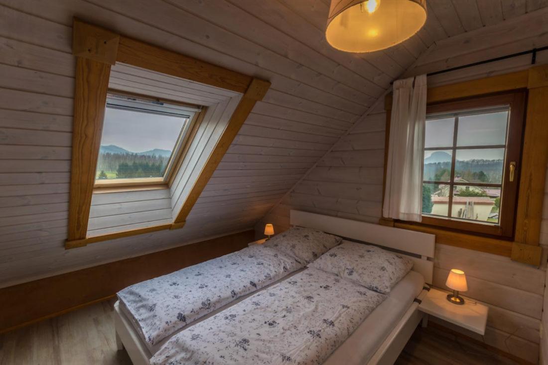 Ferienwohnung Im Blockhaus Rosenkranz Rathmannsdorf Bagian luar foto