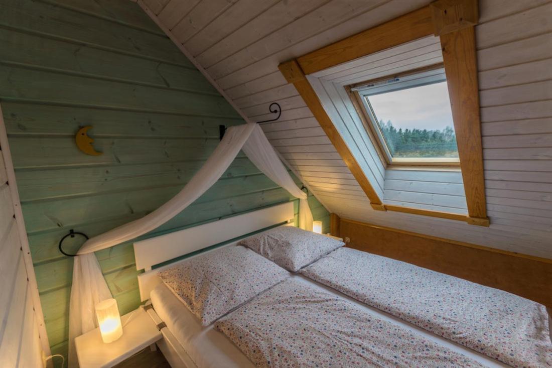 Ferienwohnung Im Blockhaus Rosenkranz Rathmannsdorf Bagian luar foto